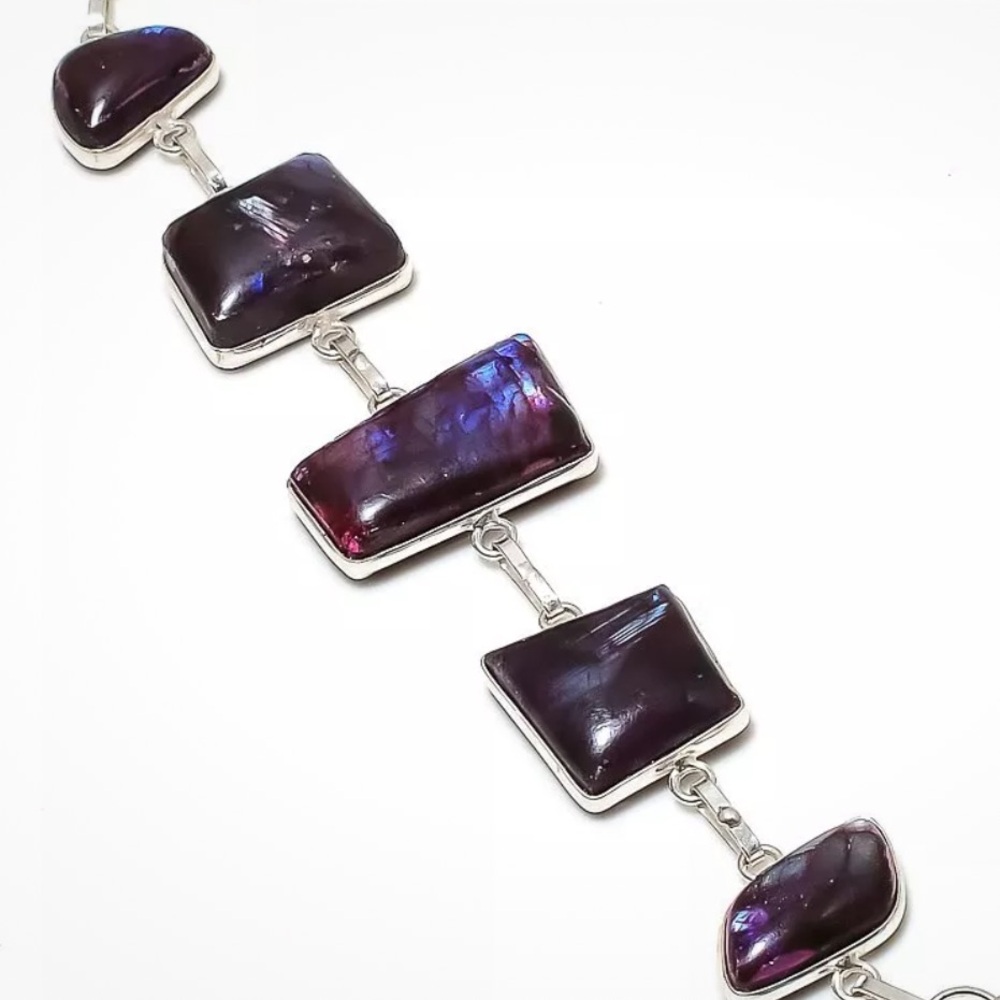 Labradorite silver bracelets - Picture 3 of 4